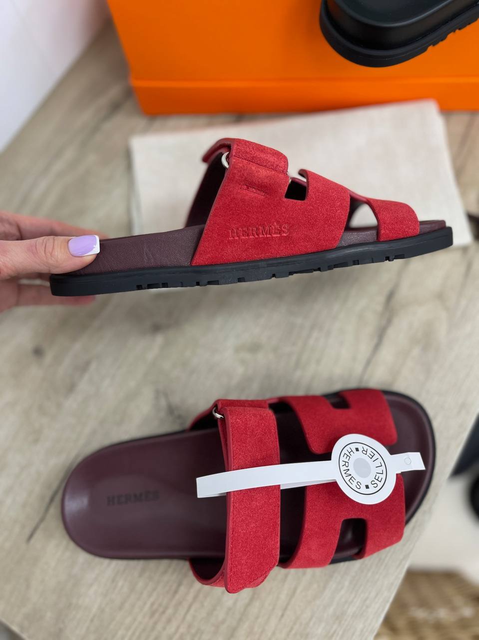 Трендовые сандалии Hermes BP-31617 Трендовые сандалии Hermes BP-31617