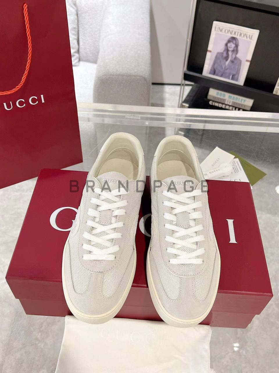 Женские кожаные кроссовки Gucci BPLUX12447 Женские кожаные кроссовки Gucci BPLUX12447
