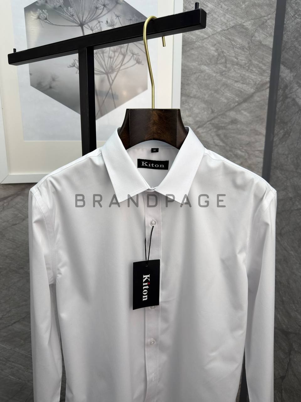 Рубашка из хлопка Kiton BPLUX13013 Рубашка из хлопка Kiton BPLUX13013