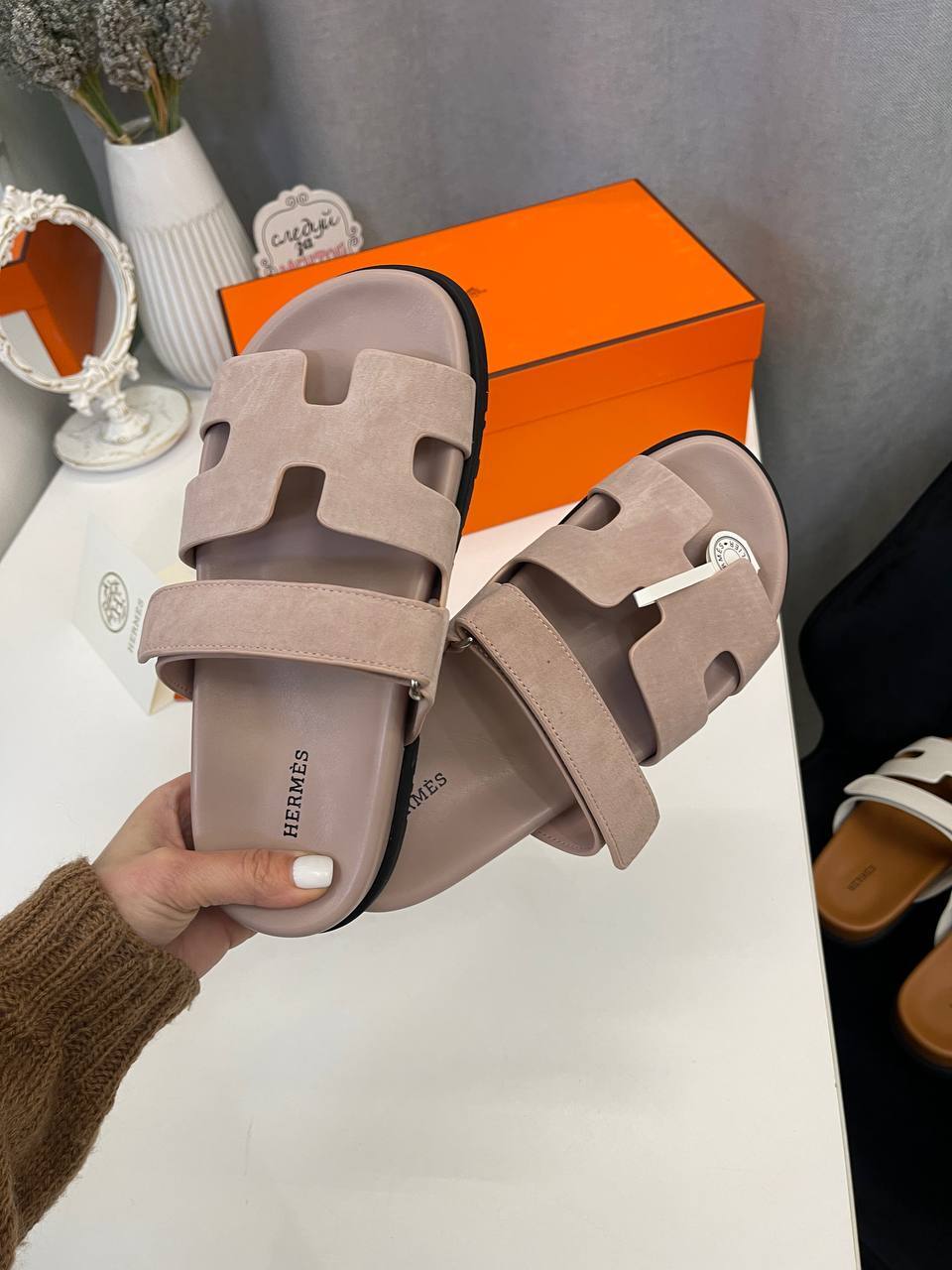 Трендовые сандалии Hermes BP-50542 Трендовые сандалии Hermes BP-50542