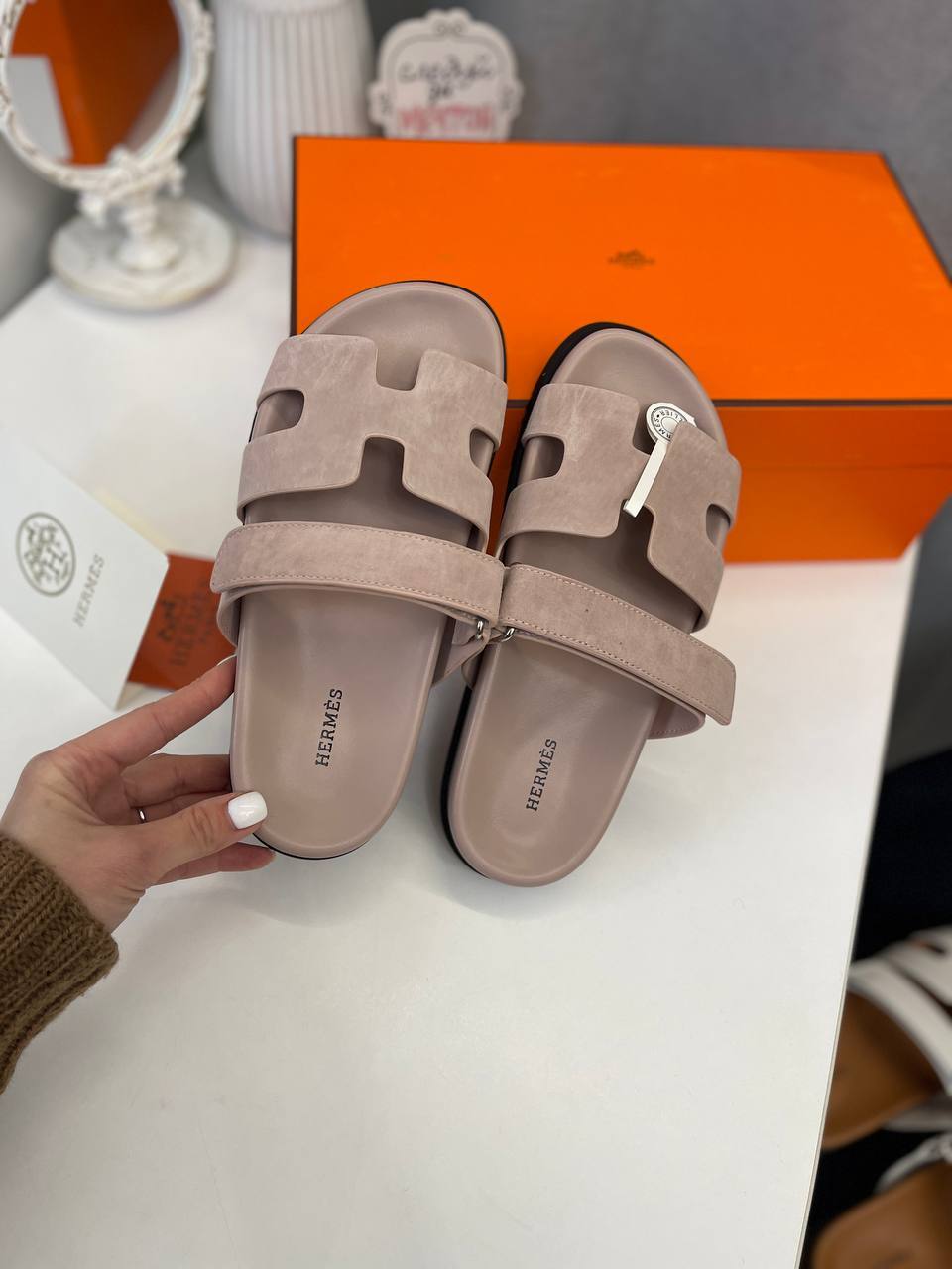 Трендовые сандалии Hermes BP-50542 Трендовые сандалии Hermes BP-50542