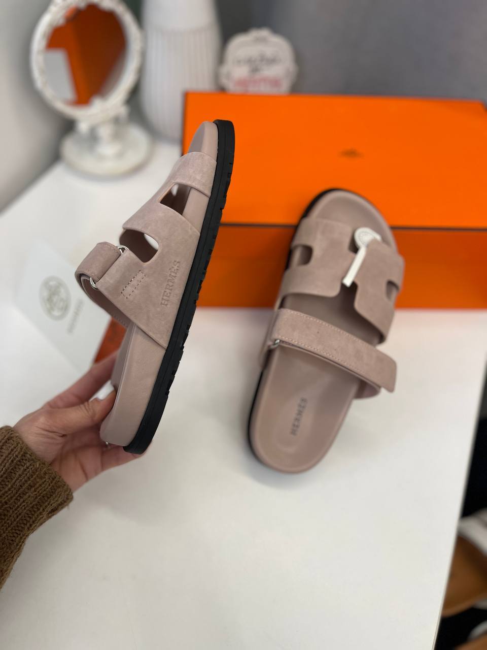 Трендовые сандалии Hermes BP-50542 Трендовые сандалии Hermes BP-50542