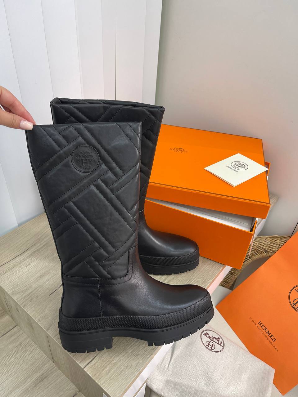 Люкс сапоги Hermes BP-22175 Люкс сапоги Hermes BP-22175