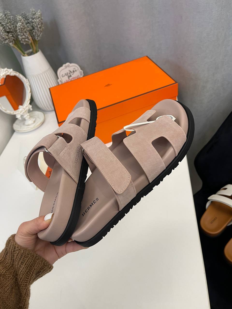 Трендовые сандалии Hermes BP-50542 Трендовые сандалии Hermes BP-50542