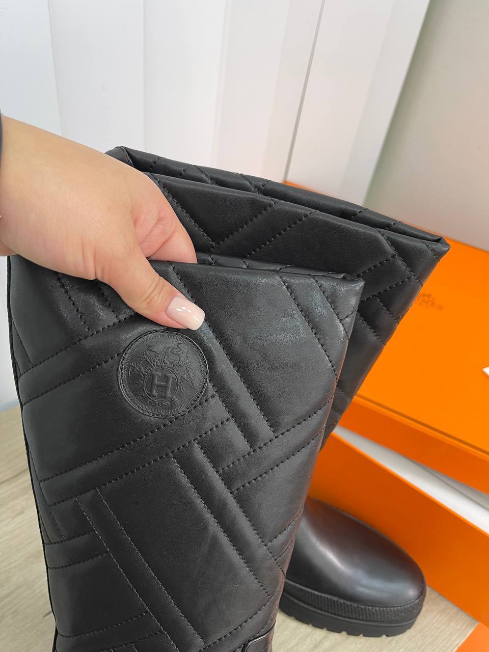 Люкс сапоги Hermes BP-22175 Люкс сапоги Hermes BP-22175