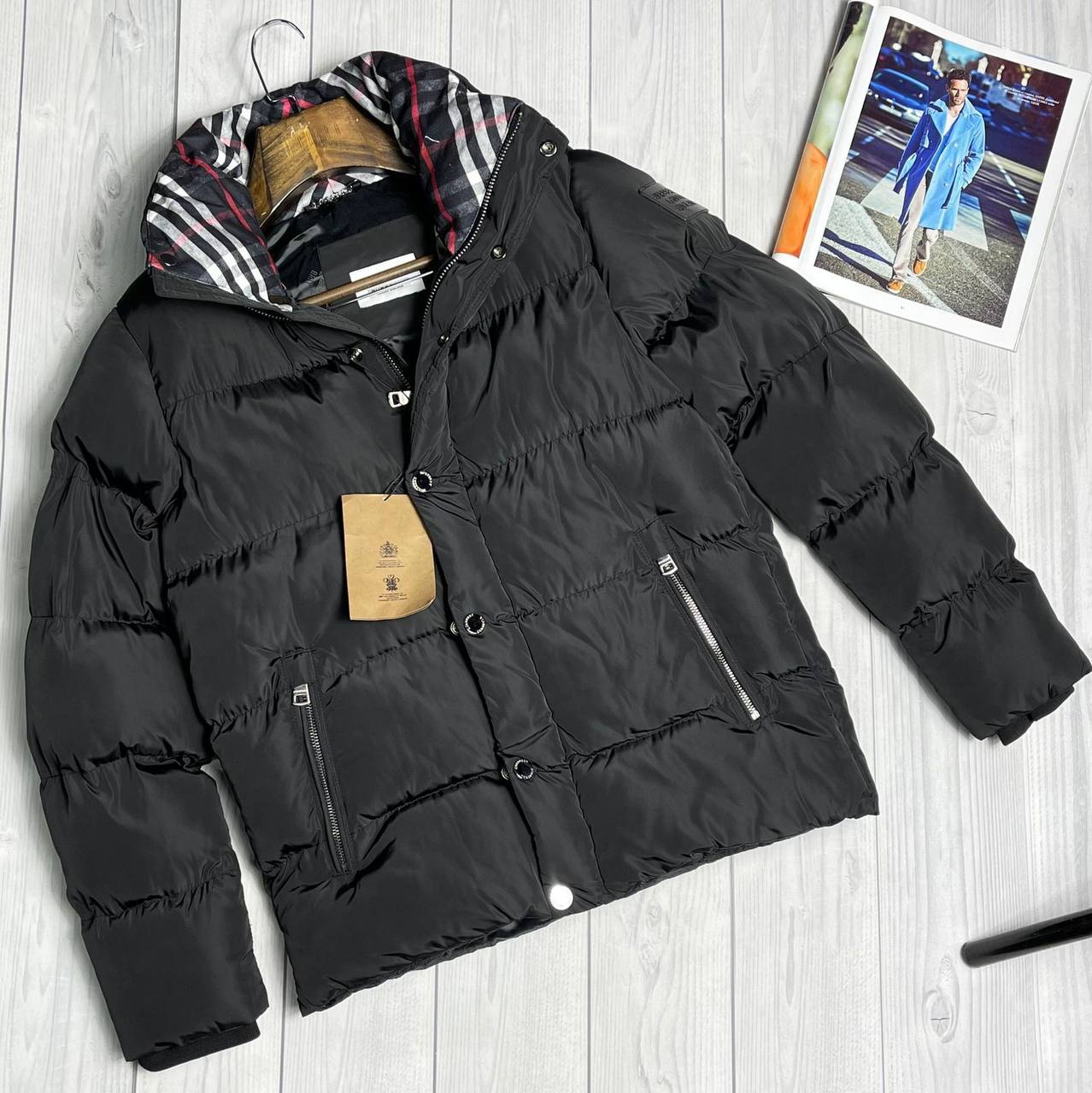Пуховик Burberry премиальный BP-21772 Пуховик Burberry премиальный BP-21772