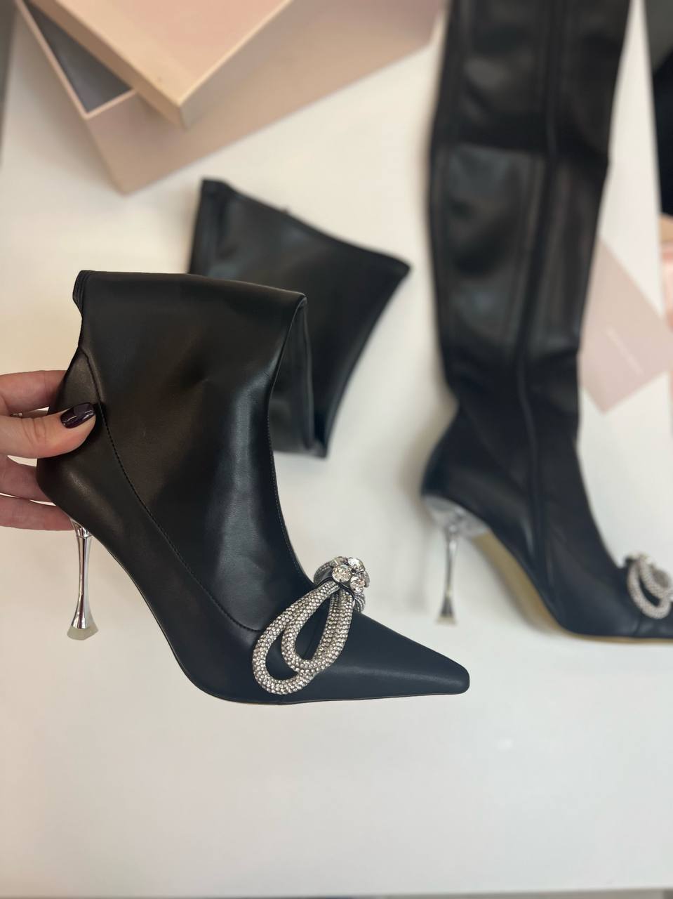 Трендовые сапоги MACH & MACH BP-42522 Трендовые сапоги MACH & MACH BP-42522