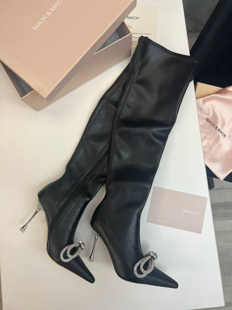 Трендовые сапоги MACH & MACH BP-42522 Трендовые сапоги MACH & MACH BP-42522