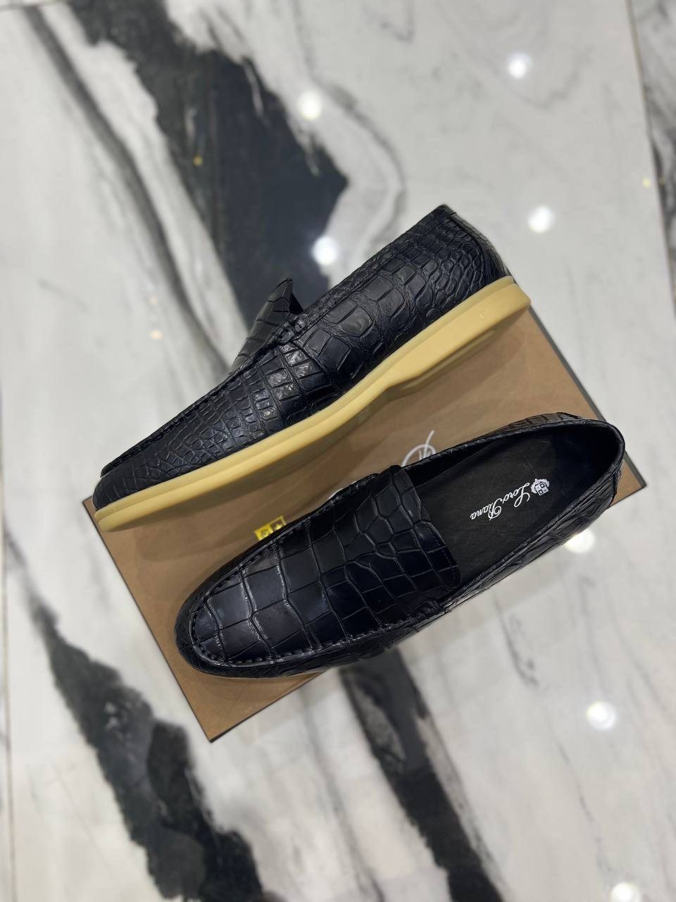 Лоферы повседневные мужские Loro Piana BP-18622 Лоферы повседневные мужские Loro Piana BP-18622