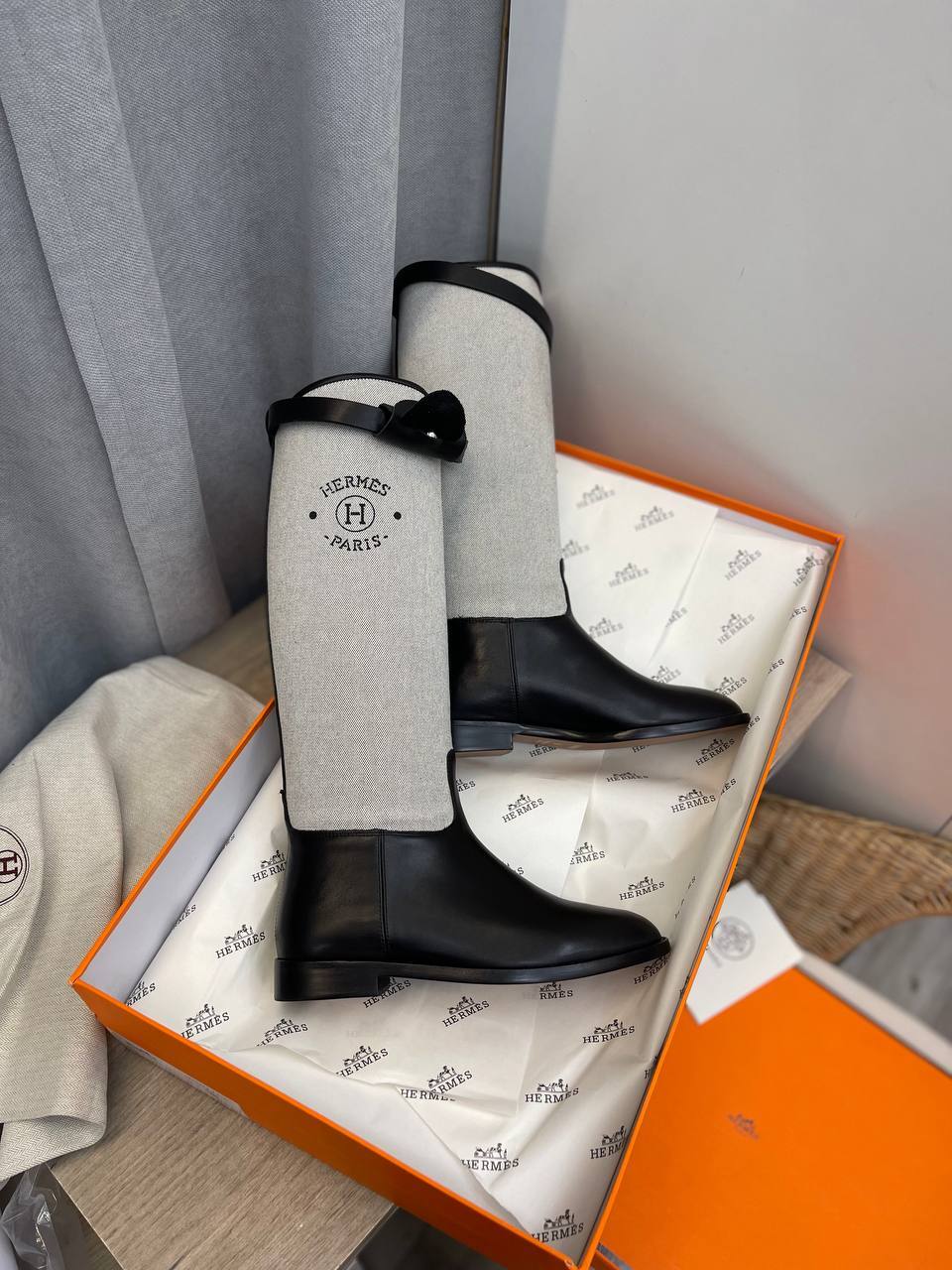 Дизайнерские сапоги Hermes BP-41686 Дизайнерские сапоги Hermes BP-41686