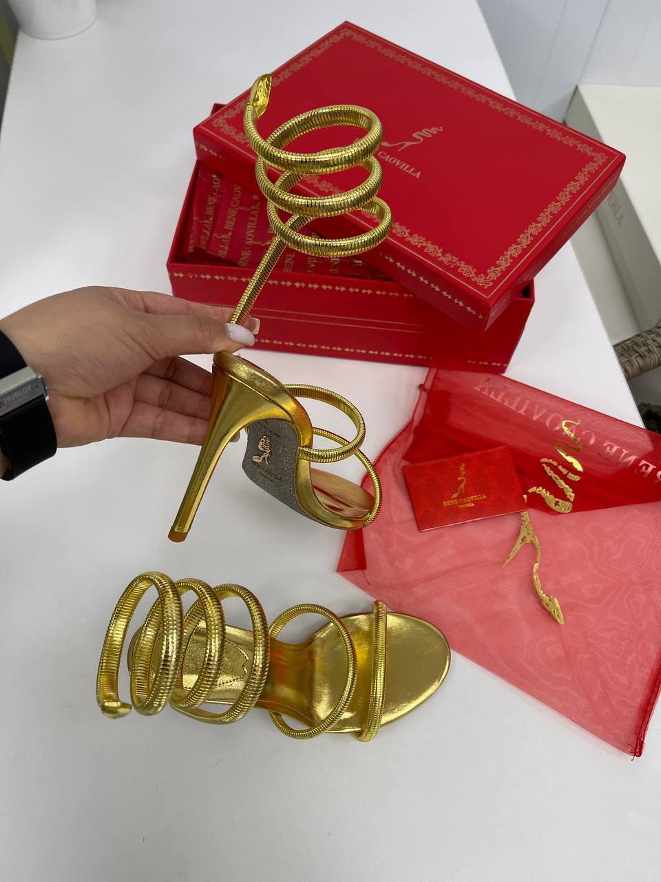 Босоножки премиум Rene Caovilla BP-34119 Босоножки премиум Rene Caovilla BP-34119