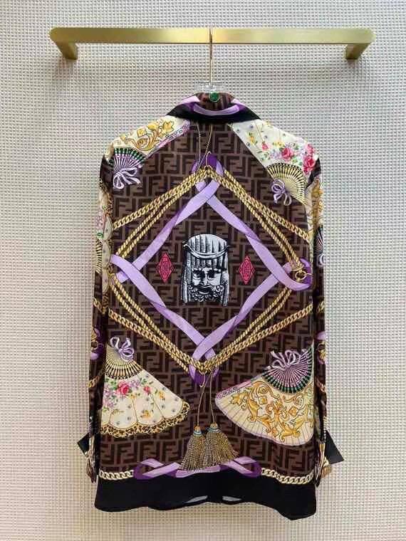 Повседневная рубашка Fendi BP-15601 Повседневная рубашка Fendi BP-15601