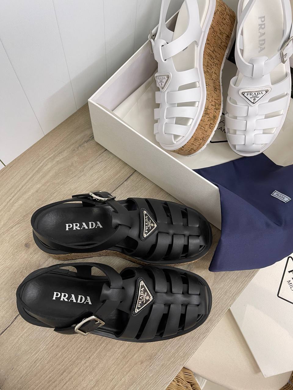 Коллекционные сандалии Prada BP-34856 Коллекционные сандалии Prada BP-34856
