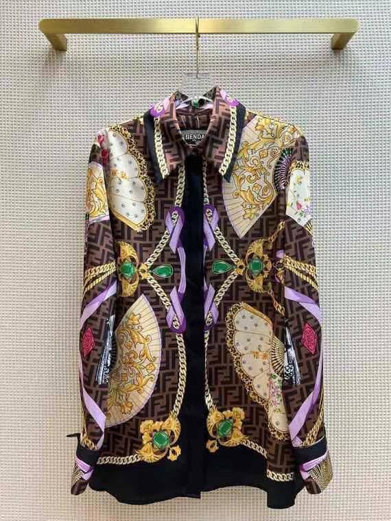 Повседневная рубашка Fendi BP-15601 Повседневная рубашка Fendi BP-15601