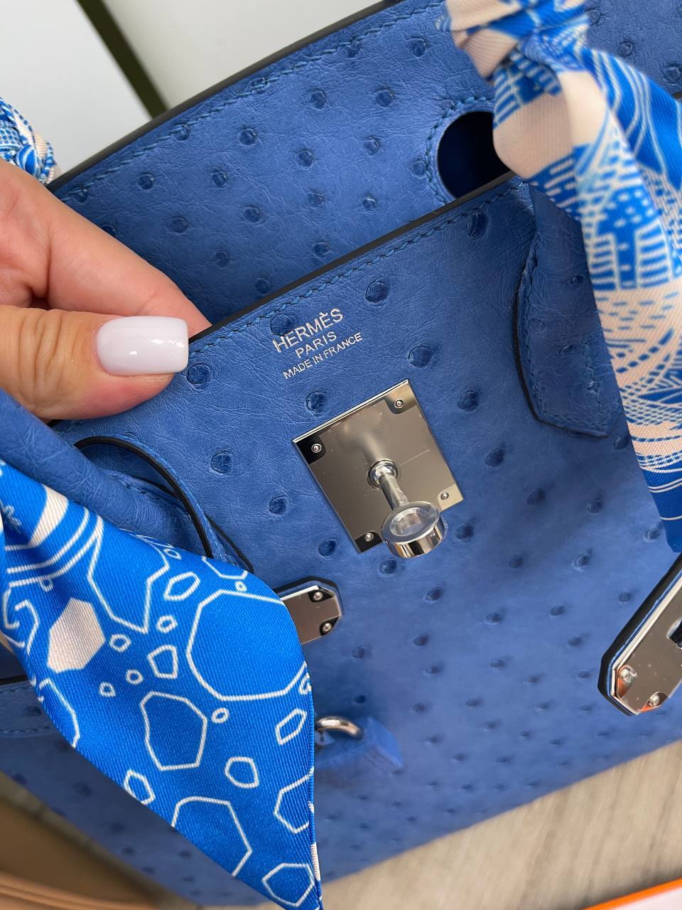 Элитная женская сумка Birkin 30 см, Ostrich PHW, Hermes BP-17771 Элитная женская сумка Birkin 30 см, Ostrich PHW, Hermes BP-17771