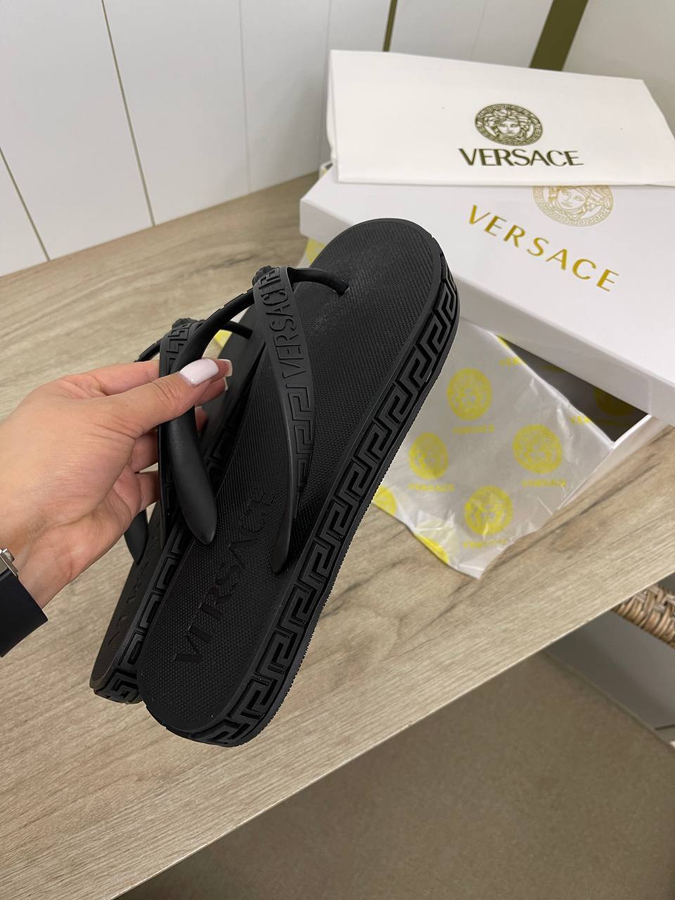 Премиум шлепанцы Versace BP-35407 Премиум шлепанцы Versace BP-35407