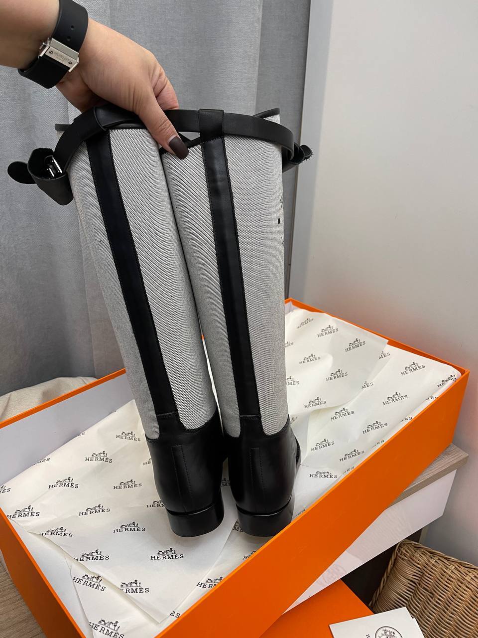 Дизайнерские сапоги Hermes BP-41686 Дизайнерские сапоги Hermes BP-41686