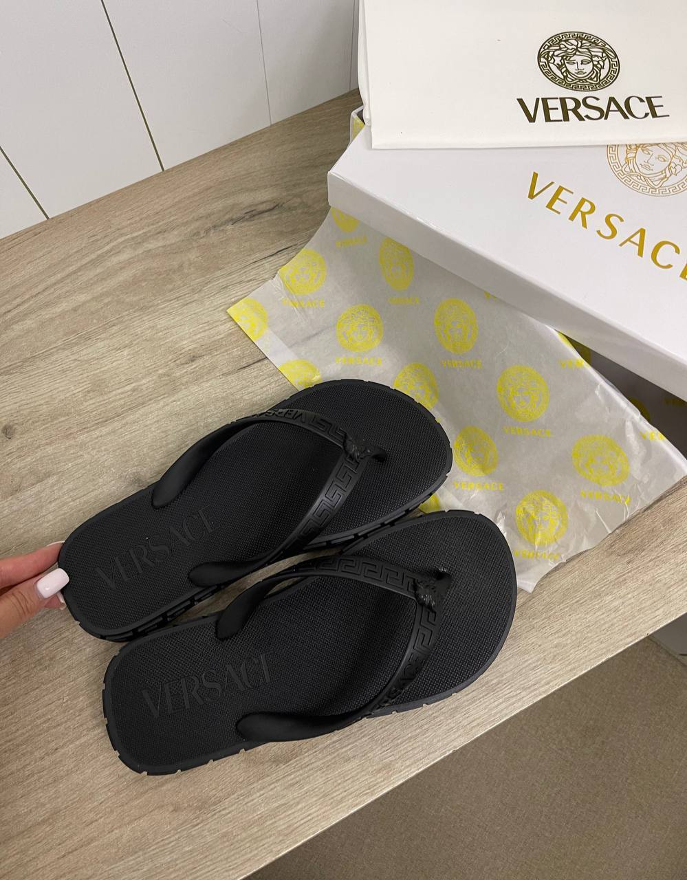 Премиум шлепанцы Versace BP-35407 Премиум шлепанцы Versace BP-35407