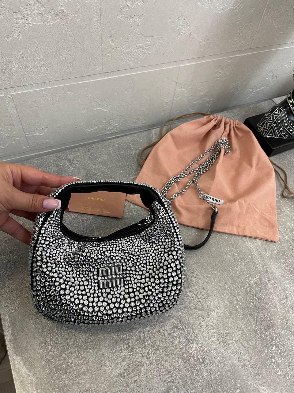 Модная женская сумка 18 см Miu Miu BP-48927 Модная женская сумка 18 см Miu Miu BP-48927