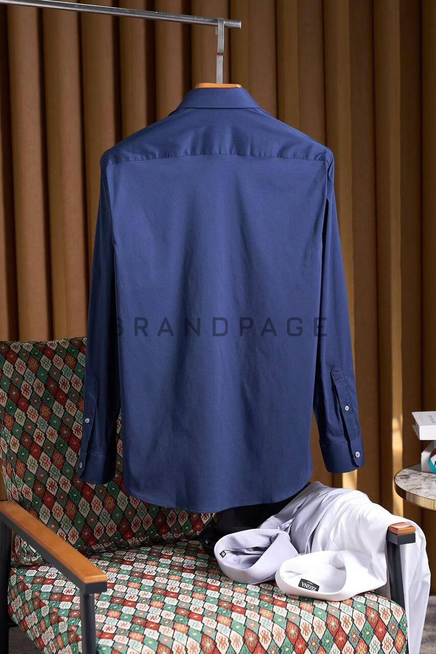 Рубашка хлопковая Zegna BPLUX5389 Рубашка хлопковая Zegna BPLUX5389