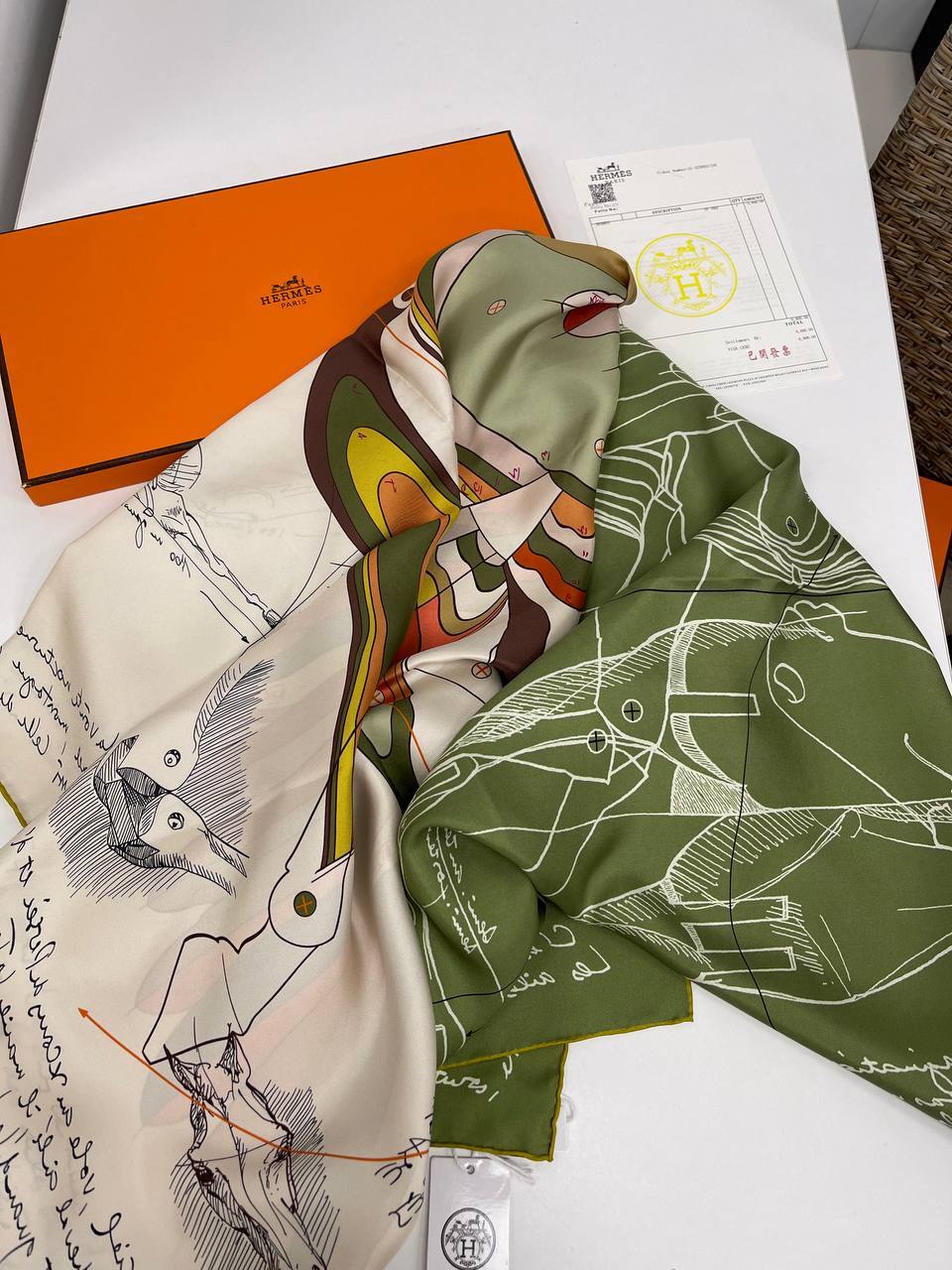 Коллекционный платок Hermes BP-32714 Коллекционный платок Hermes BP-32714