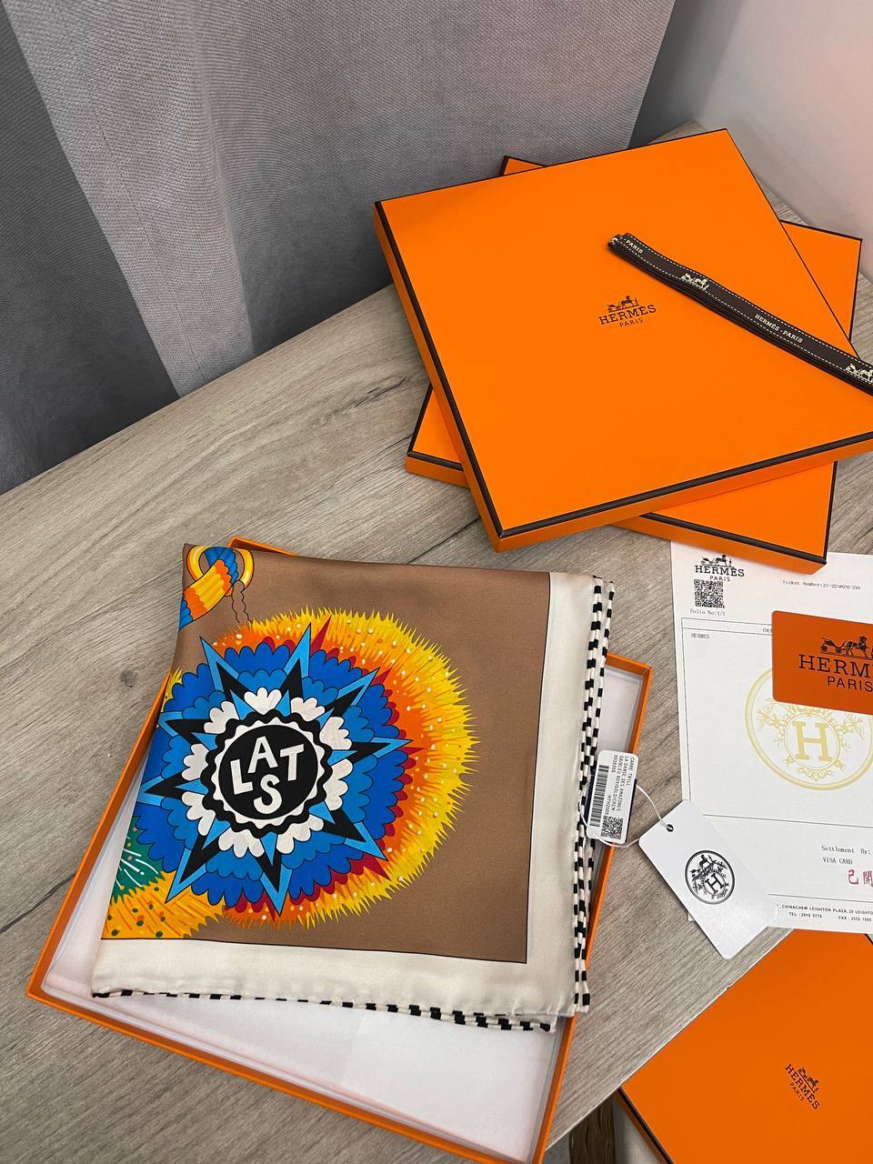 Коллекционный платок Hermes BP-46484 Коллекционный платок Hermes BP-46484