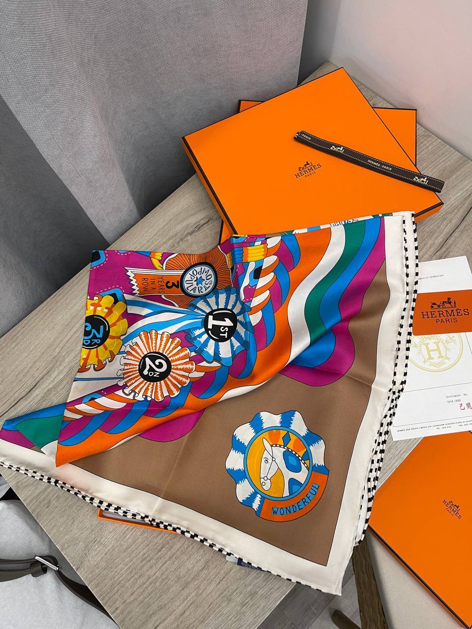 Коллекционный платок Hermes BP-46484 Коллекционный платок Hermes BP-46484