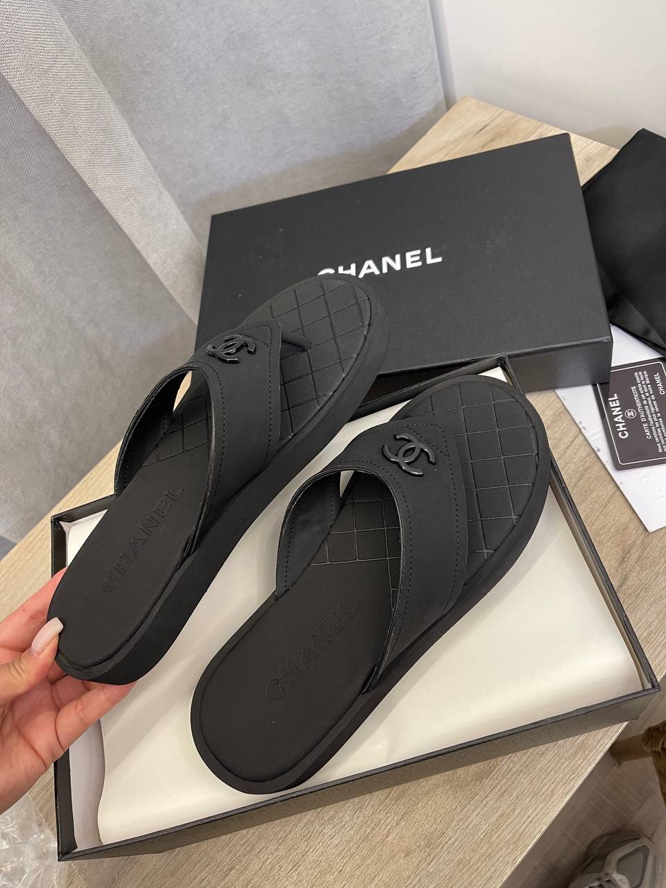 Премиум шлепанцы Chanel BP-51511 Премиум шлепанцы Chanel BP-51511