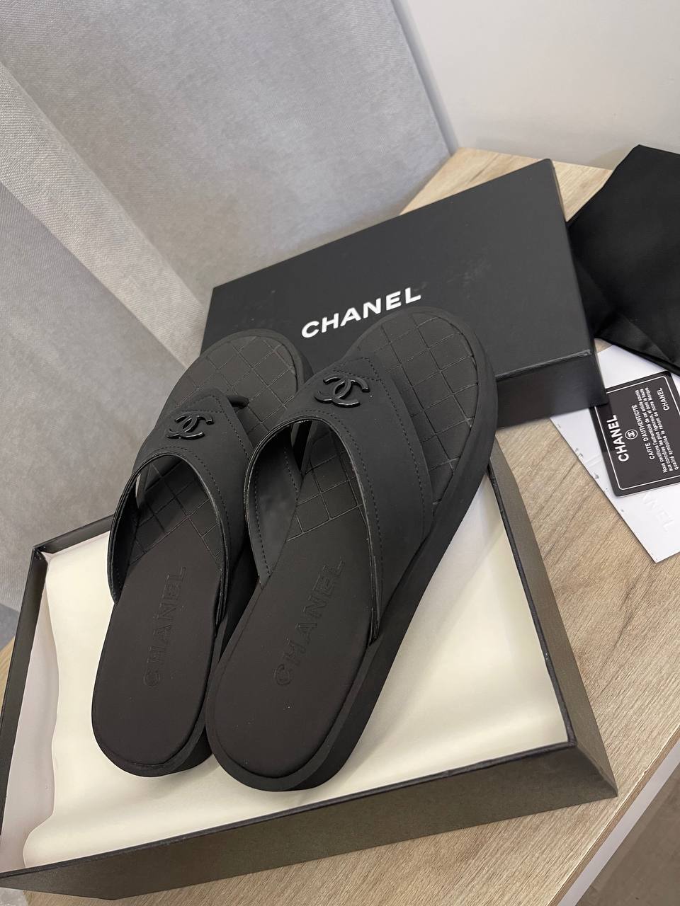 Премиум шлепанцы Chanel BP-51511 Премиум шлепанцы Chanel BP-51511