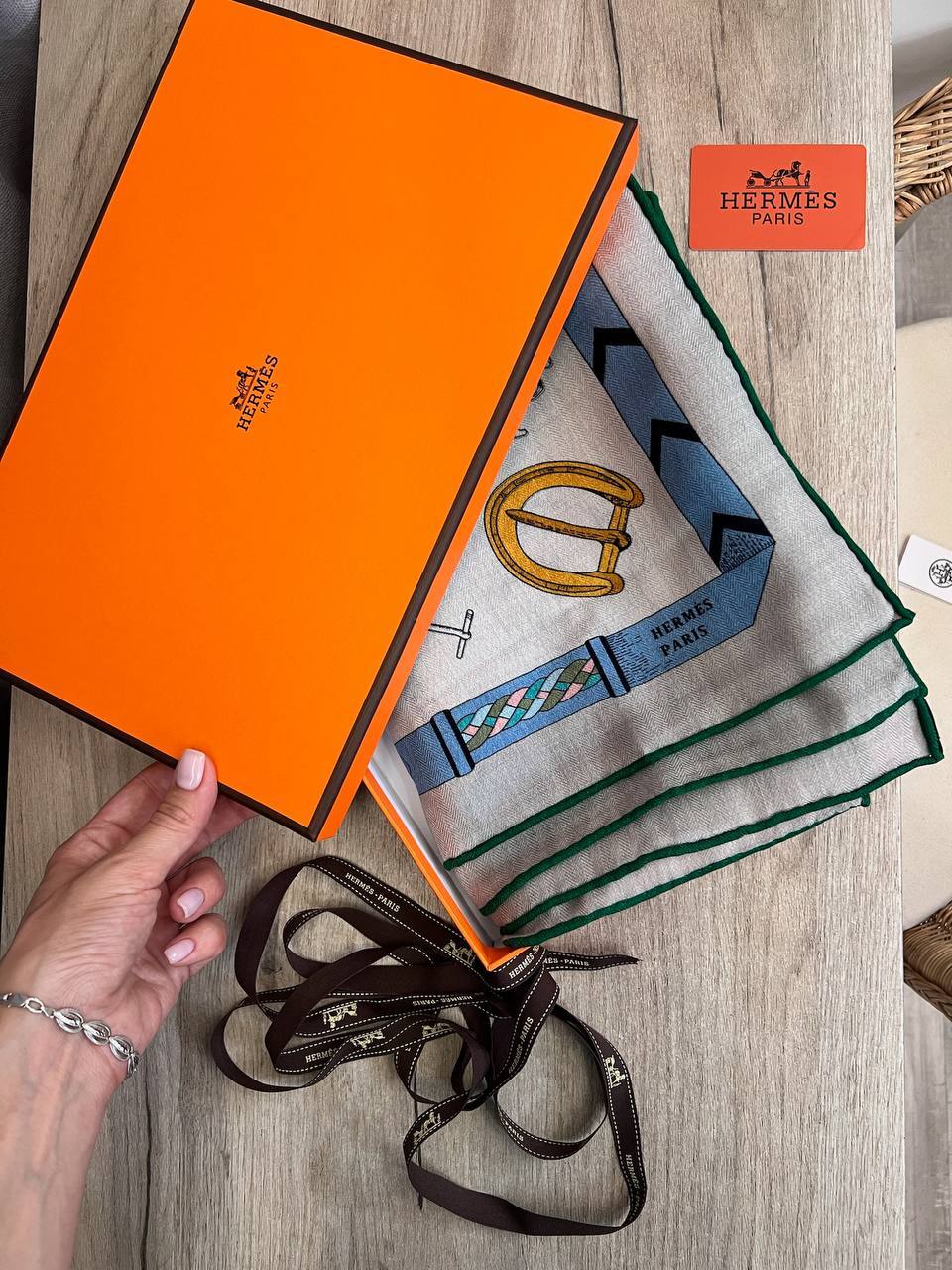 Платок премиум 140*140 Hermes BP-52536 Платок премиум 140*140 Hermes BP-52536