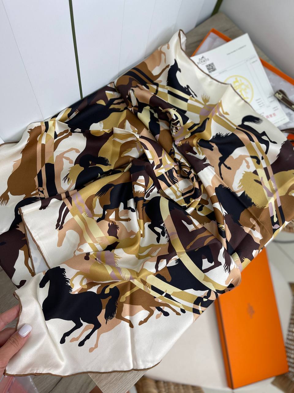 Hermes платок люксовый BP-18536 Hermes платок люксовый BP-18536