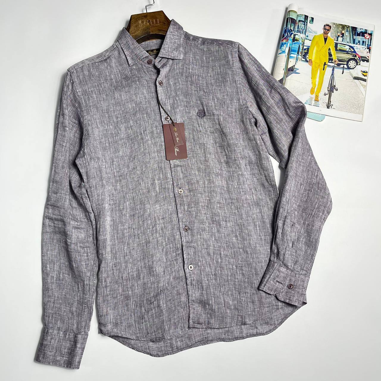 Повседневная рубашка Loro Piana BP-51585 Повседневная рубашка Loro Piana BP-51585