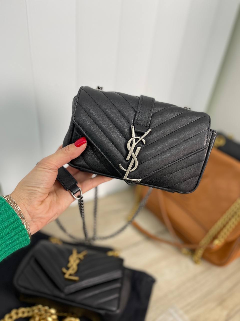 Коллекционная женская сумка Yves Saint Laurent BP-23875 Коллекционная женская сумка Yves Saint Laurent BP-23875