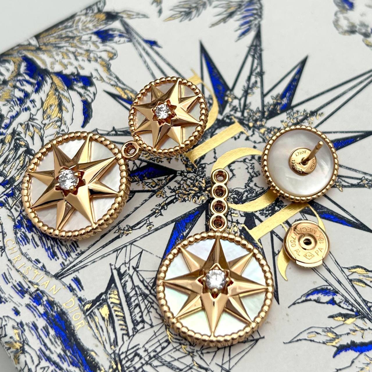 Коллекционные серьги Christian Dior BP-44968 Коллекционные серьги Christian Dior BP-44968