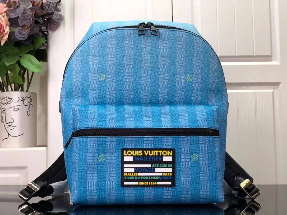 Рюкзак голубой коллекционный Louis Vuitton BP-13409 Рюкзак голубой коллекционный Louis Vuitton BP-13409