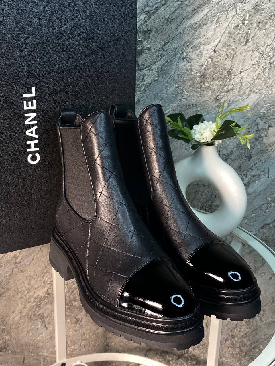 Ботинки черные Chanel BP-99316609 Ботинки черные Chanel BP-99316609