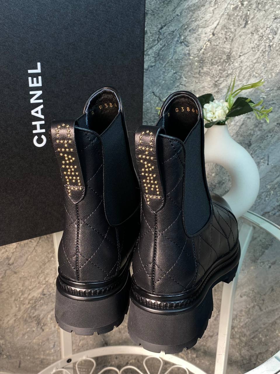Ботинки черные Chanel BP-99316609 Ботинки черные Chanel BP-99316609