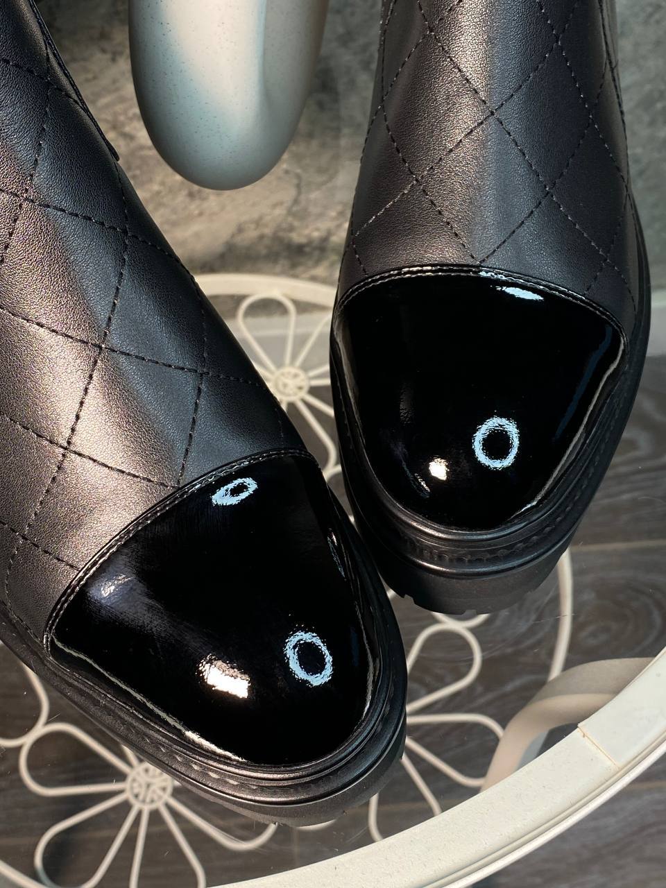 Ботинки черные Chanel BP-99316609 Ботинки черные Chanel BP-99316609