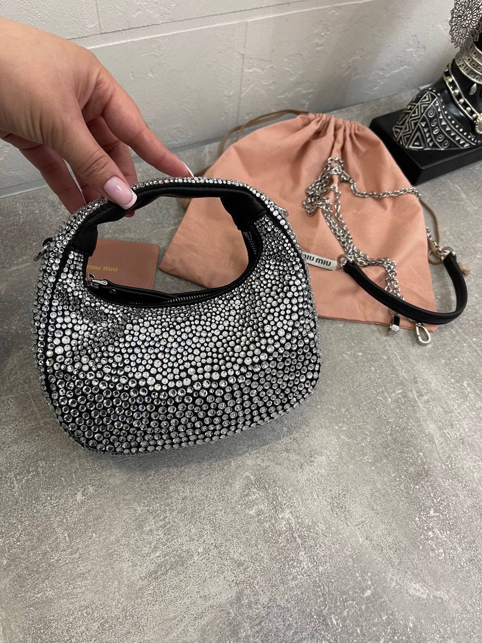 Модная женская сумка 18 см Miu Miu BP-48927 Модная женская сумка 18 см Miu Miu BP-48927