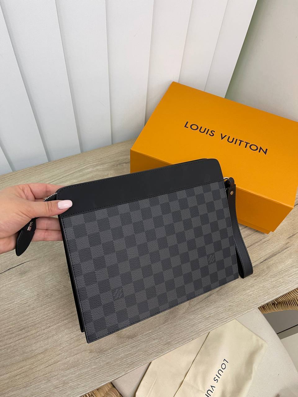 Папка темно-серая А5 Louis Vuitton премиум BP-28002 Папка темно-серая А5 Louis Vuitton премиум BP-28002