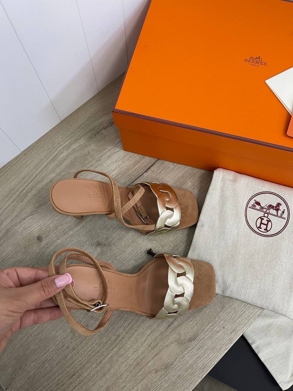 Босоножки люкс Hermes BP-36161 Босоножки люкс Hermes BP-36161