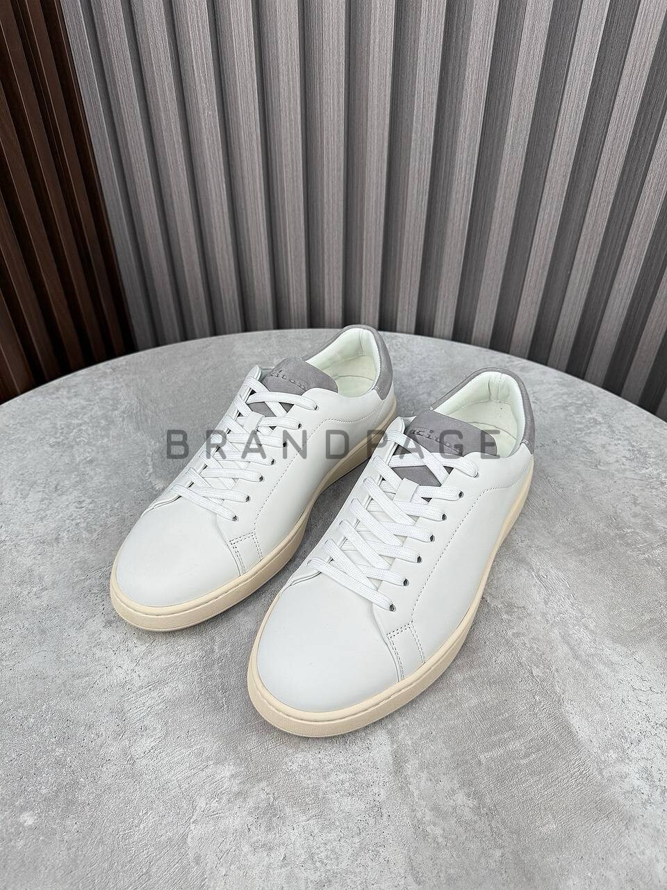 Кеды из натуральной кожи Kiton BPLUX5649 Кеды из натуральной кожи Kiton BPLUX5649