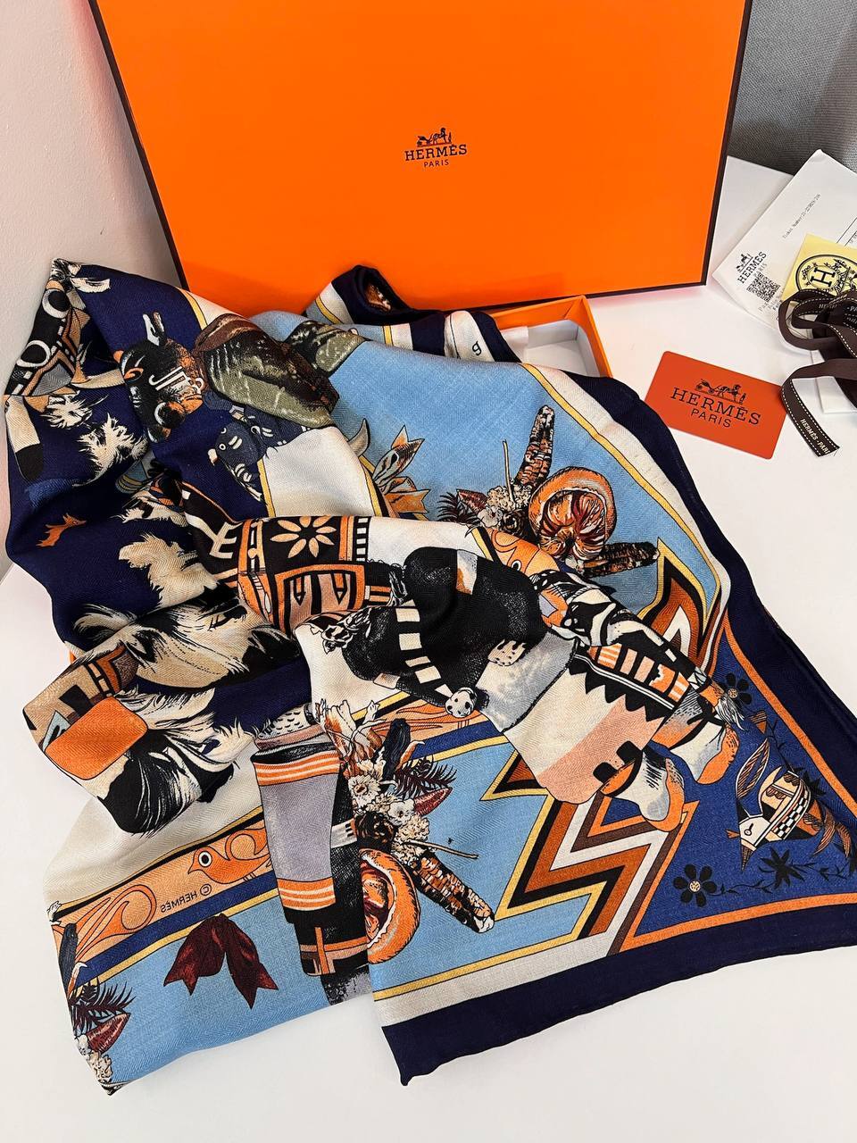 Платок эксклюзивный 140*140 Hermes BP-52541 Платок эксклюзивный 140*140 Hermes BP-52541