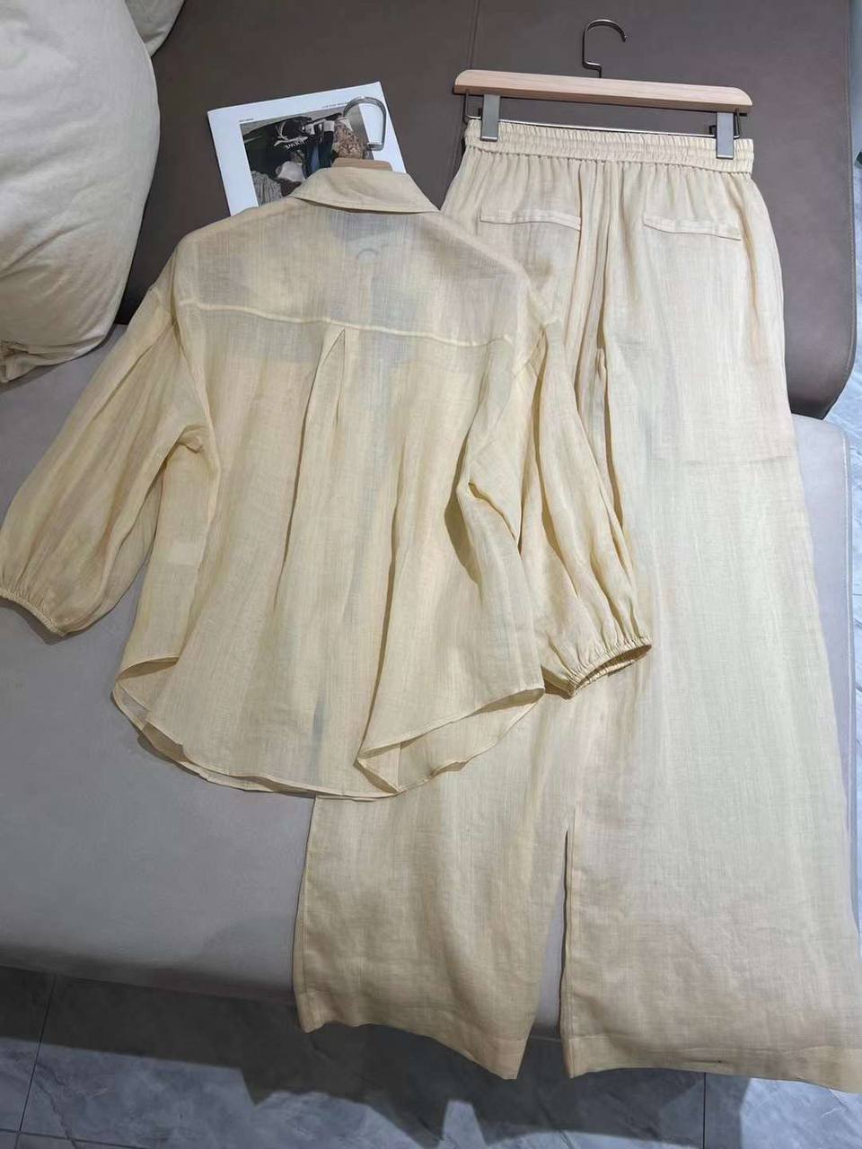 BC льняной костюм трендовый BP-32485 BC льняной костюм трендовый BP-32485