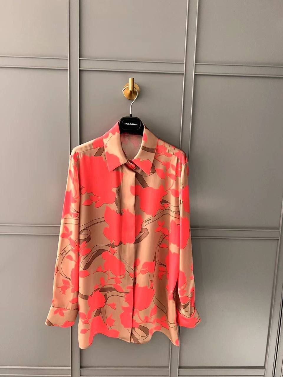 Коллекционная рубашка Fendi BP-34495 Коллекционная рубашка Fendi BP-34495