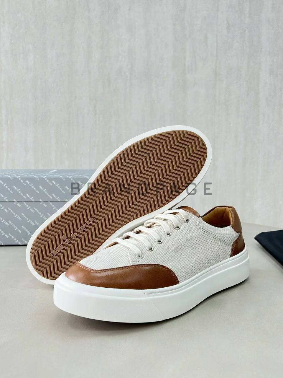 Кроссовки из натуральной кожи Hermes BPLUX12486 Кроссовки из натуральной кожи Hermes BPLUX12486