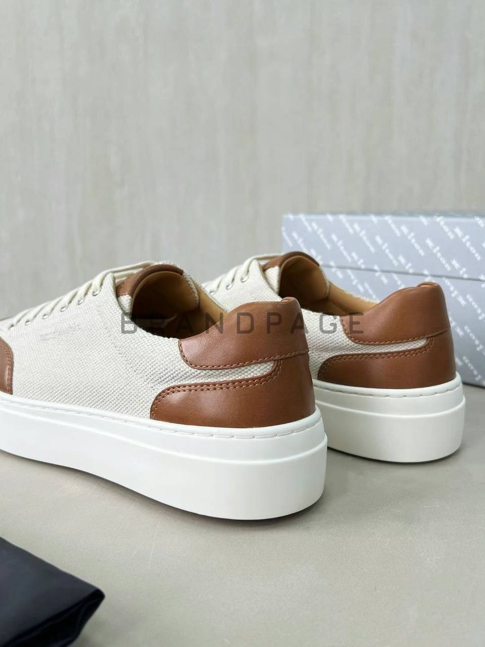 Кроссовки из натуральной кожи Hermes BPLUX12486 Кроссовки из натуральной кожи Hermes BPLUX12486