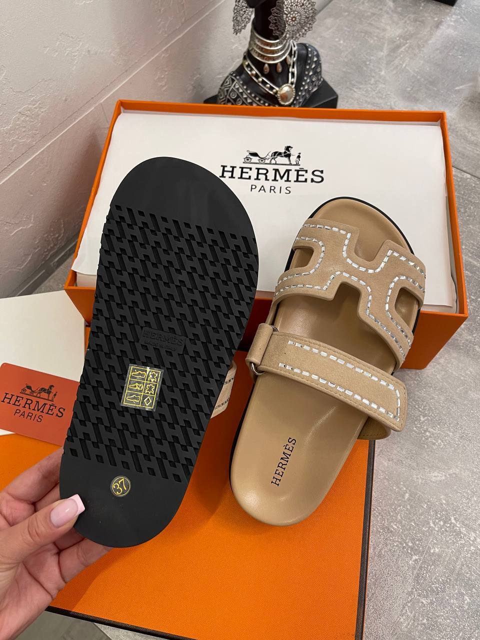 Сандалии люкс Hermes BP-49159 Сандалии люкс Hermes BP-49159