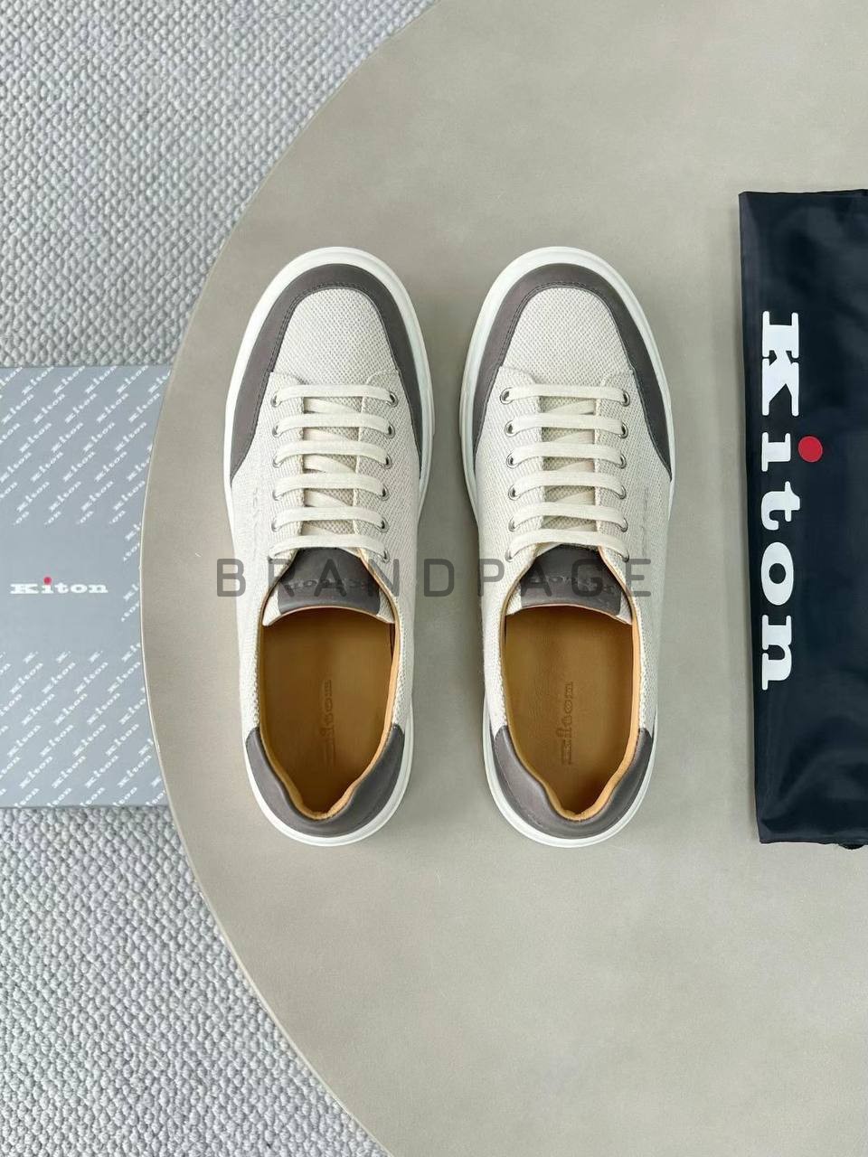 Кроссовки из натуральной кожи Hermes BPLUX12486 Кроссовки из натуральной кожи Hermes BPLUX12486