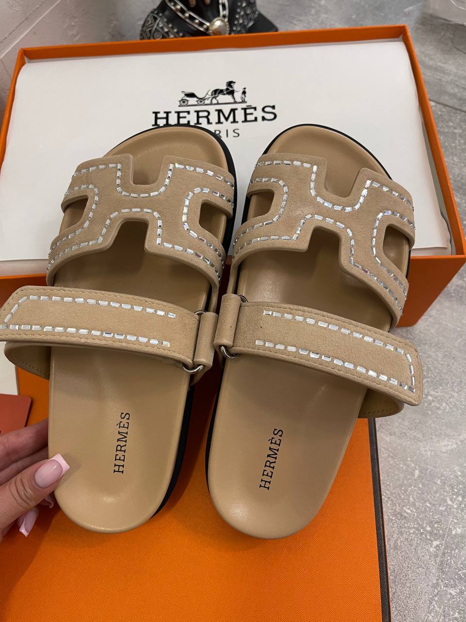 Сандалии люкс Hermes BP-49159 Сандалии люкс Hermes BP-49159